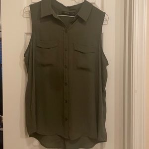 APT. 9 collared button down tank